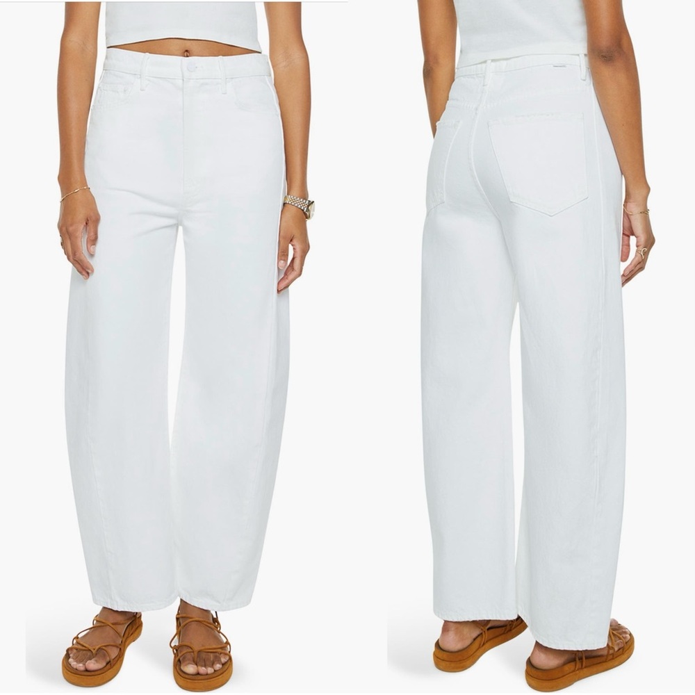 Mother Denim full pipe ankle barrel jeans